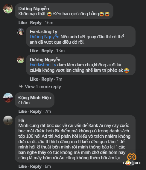 Nhiều game thủ bức xúc với quyết định trên của GM Đột Kích