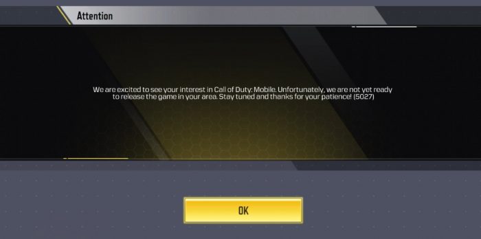call of duty mobile banned Game Cuối