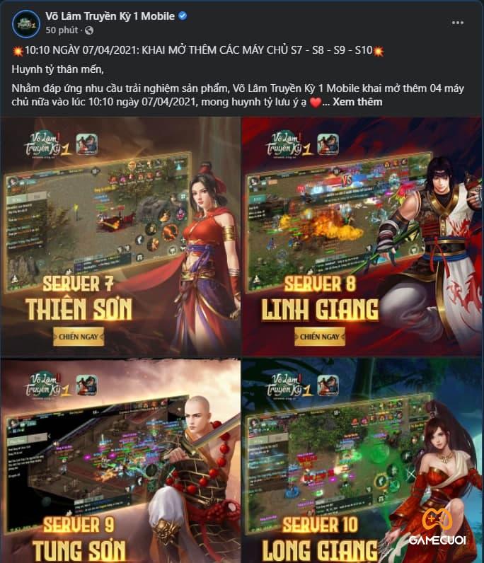 Võ Lâm Truyền Kỳ 1 Mobile ngày đầu ra mắt mang đến trải nghiệm khó cưỡng cho cộng đồng game thủ Việt - Gamecuoi