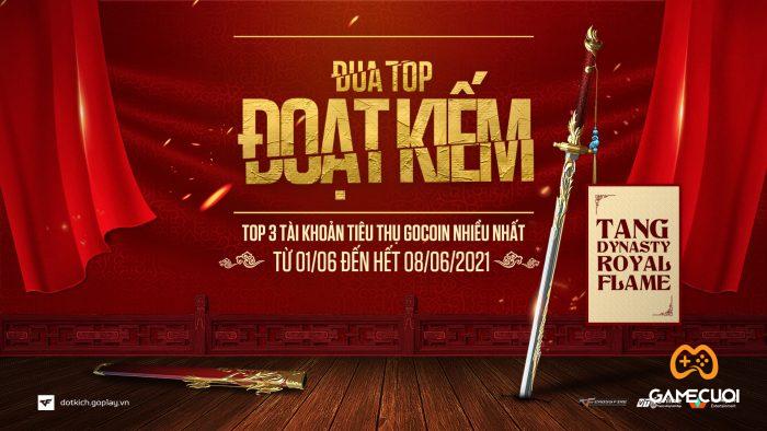 Tang Dynasty Sword-Royal Flame là phần thưởng Tiêu GoCoin dành cho Top 3