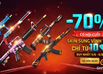 top skin súng miễn phí, rẻ mạnh nhất trong free fire