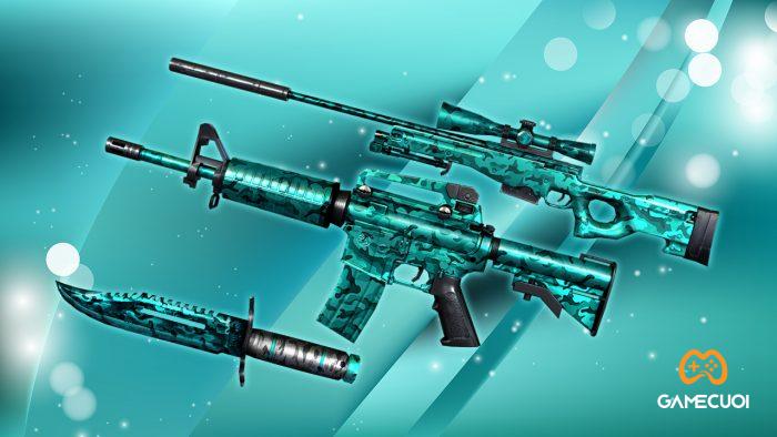 M4A1, AWM-S và Knife là 3 báu vật mới trong QCMM Turquoise Camo