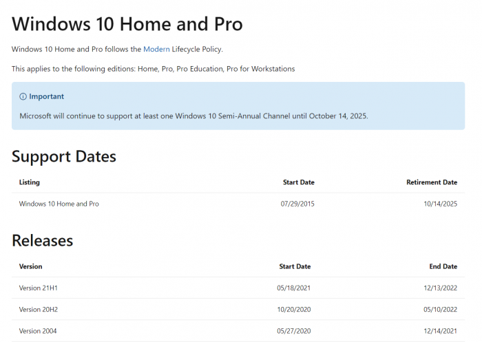 Microsoft an dinh thoi diem ngung ho tro Windows 10 de sang Windows 11 2 Game Cuối