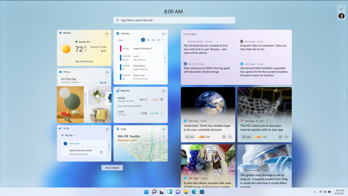 Tong hop 8 tinh nang noi bat nhat WINDOWS 11 widgets Game Cuối