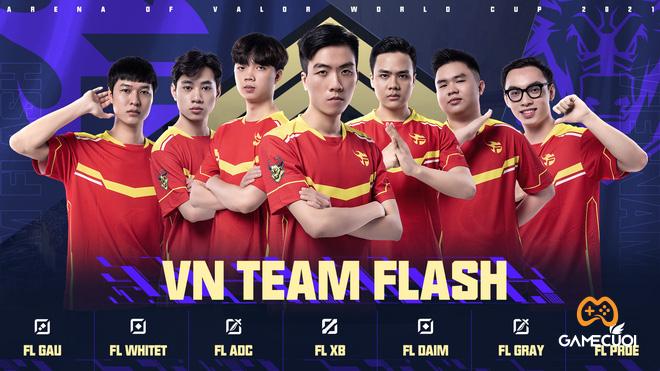 Đội hình thi đấu chính thức của Team Flash tại AWC 2021