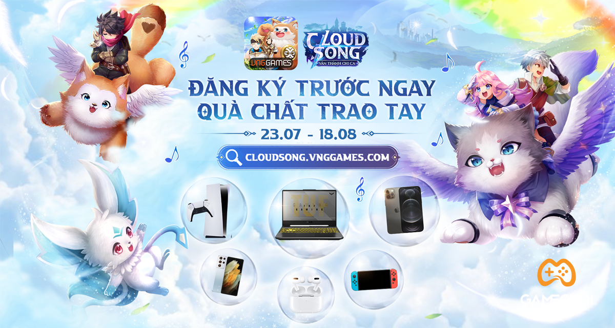 Cloud Song VNG chơi lớn với bộ quà Đăng ký sớm: iPhone 12 Pro Max, Samsung Galaxy S21 Ultra, PlayStation 5, laptop ASUS Gaming