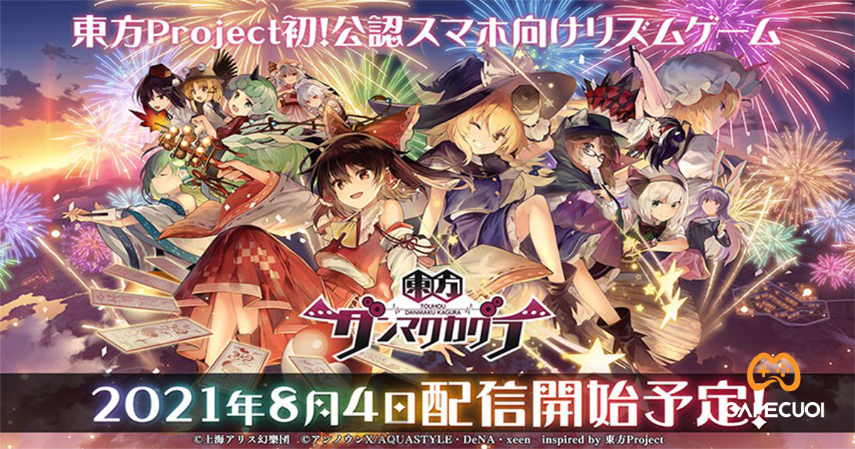 Game mobile Touhou Danmaku Kagura Rhythm ra mắt vào ngày 04/08