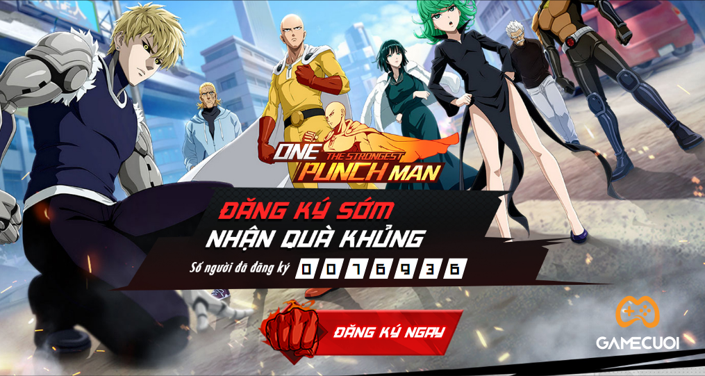 One Punch Man: The Strongest cán mốc gần 80000 người đăng ký sớm
