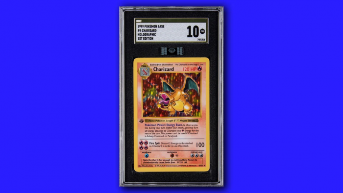 top 10 pokemon cards dat gia nhat 1st Edition Charizard Holographic – SGC GOLD LABEL PRISTINE 10 Game Cuối