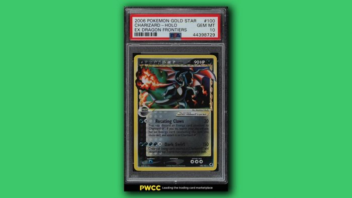 top 10 pokemon cards dat gia nhat EX Dragon Frontiers GOLD STAR HOLO Charizard 100 Game Cuối