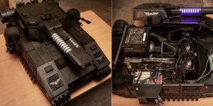 Chiêm ngưỡng chiếc case PC hình xe tăng Warhammer 40k dũng mãnh