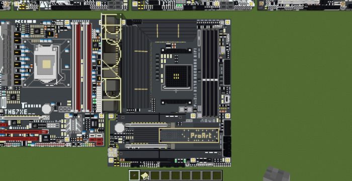 Ranh rang game thu tai tao hang loat bo mach chu Intel AMD trong... Minecraft ASUS ProArt X570 Creator WiFi Motherboard 2 Game Cuối