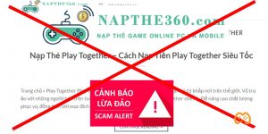[Nóng] Cảnh báo: napthe360.com lừa đảo nạp Đá Quý Play Together 1 cách trắng trợn