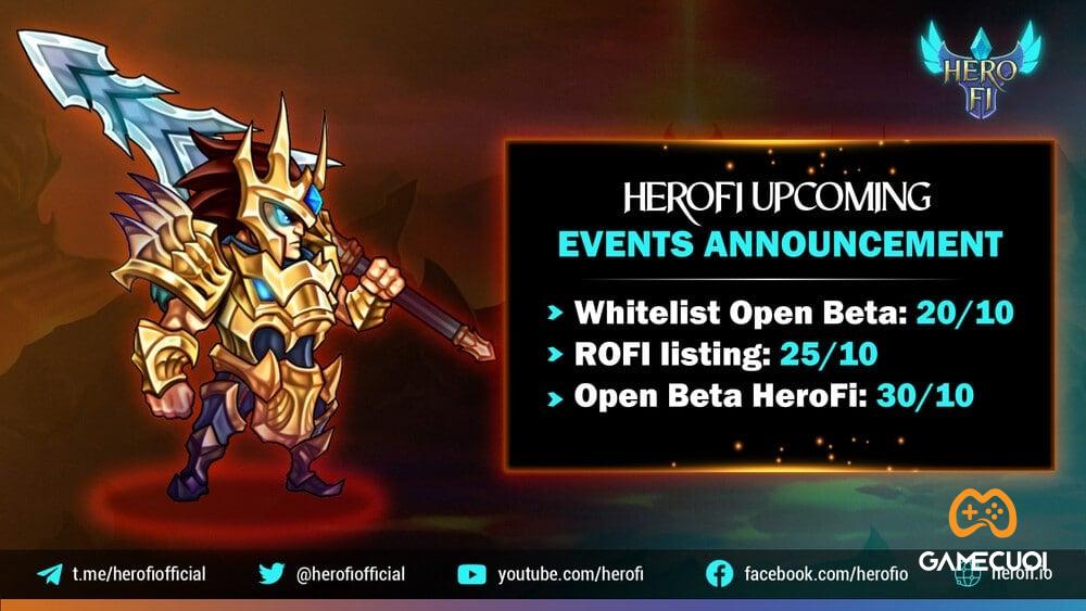 HeroFi tiến hành Open Beta vào ngày 30/10