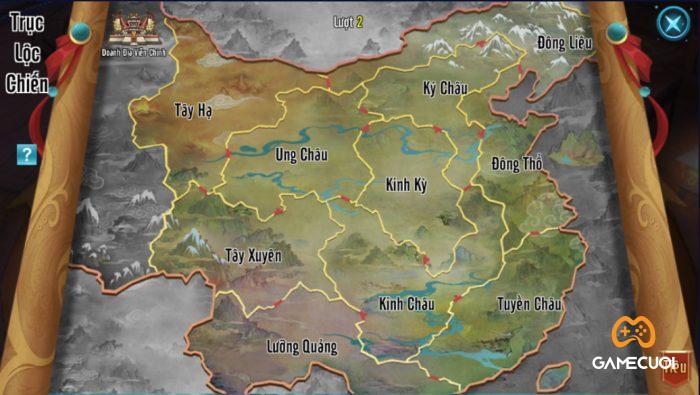 Bản đồ Trục Lộc Chiến được Võ Lâm Truyền Kỳ Mobile hé lộ trên website