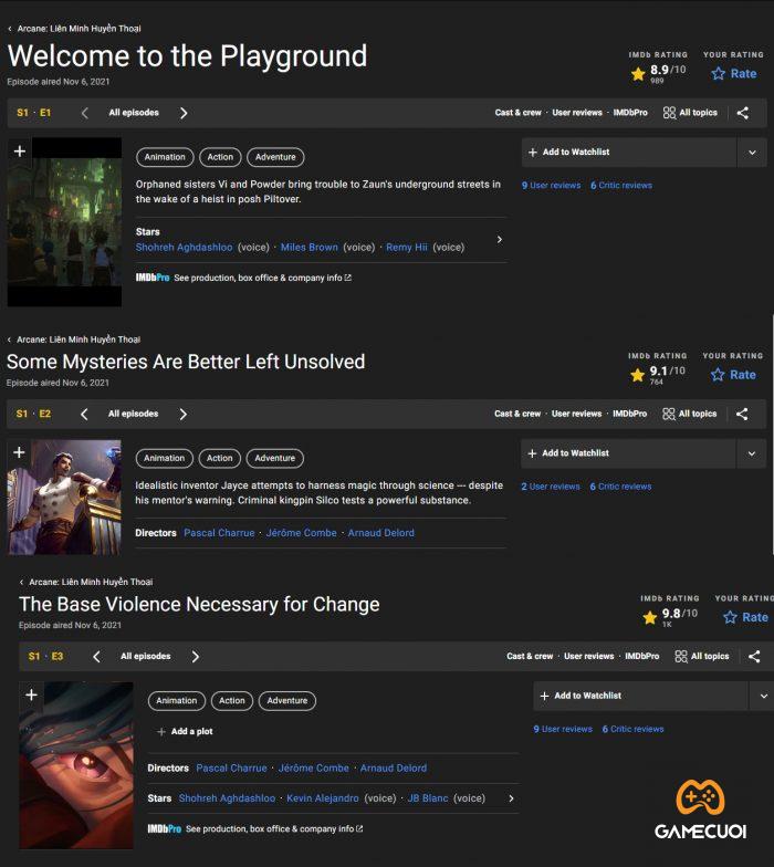 imdb ep Game Cuối