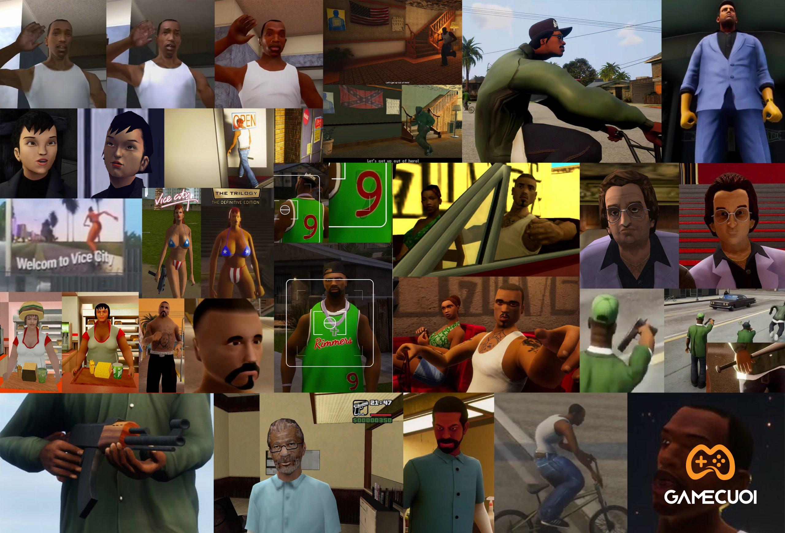 Cộng đồng mạng chế ảnh “dìm hàng” GTA Trilogy Definite Edition thẳng tay