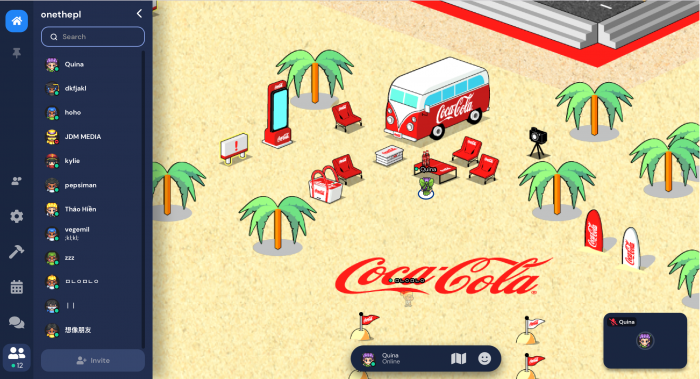 Gather Town Coca Cola Wonderful Island Game Cuối