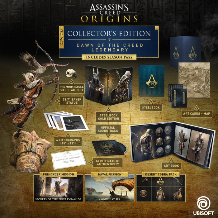 Top 10 phien ban game dat truoc dat do nhat moi thoi dai Assassins Creed Origins Collectors Edition Game Cuối