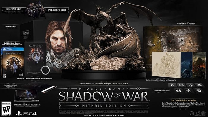 Top 10 phien ban game dat truoc dat do nhat moi thoi dai Middle Earth Shadow Of War Mithril Edition 1 Game Cuối