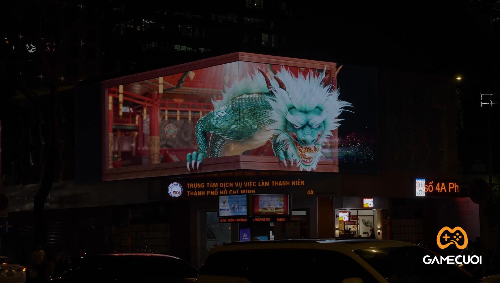 Võ Lâm Truyền Kỳ “chơi lớn” với biển quảng cáo 3D giữa trung tâm Sài Gòn