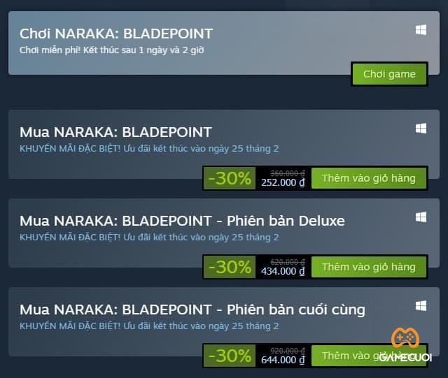 Naraka Bladepoint Game Cuối
