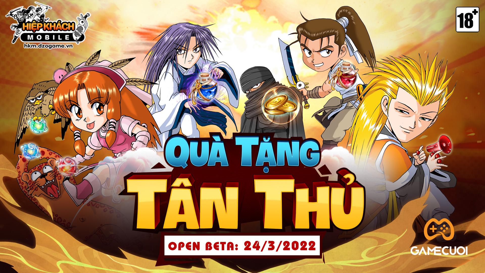 Hiệp Khách Mobile tặng 300 Gift Code đặc biệt nhân dịp Open Beta.