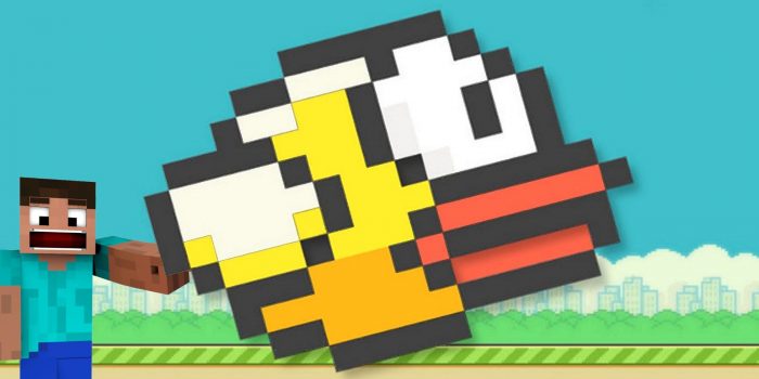 Game thu tai hien Flappy Bird kinh dien trong Minecraft Game Cuối