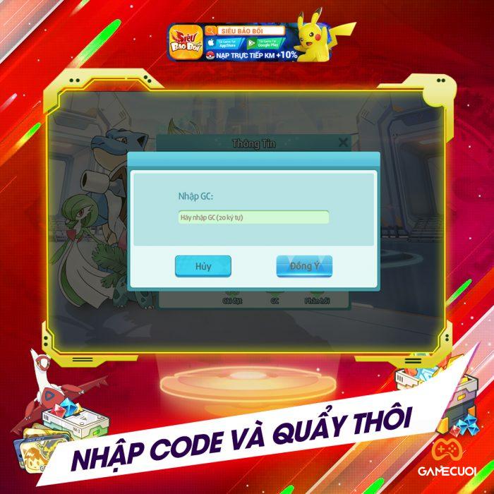 huong dan nhap giftcode sieu bao boi 3 Game Cuối