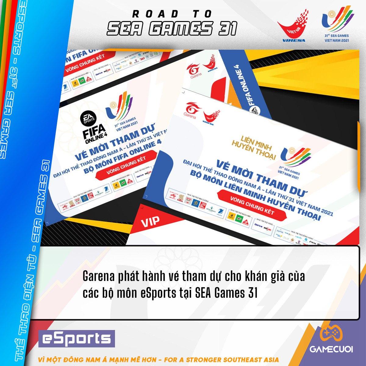 Địa điểm phát vé xem các bộ môn eSports tại SEA Games 31