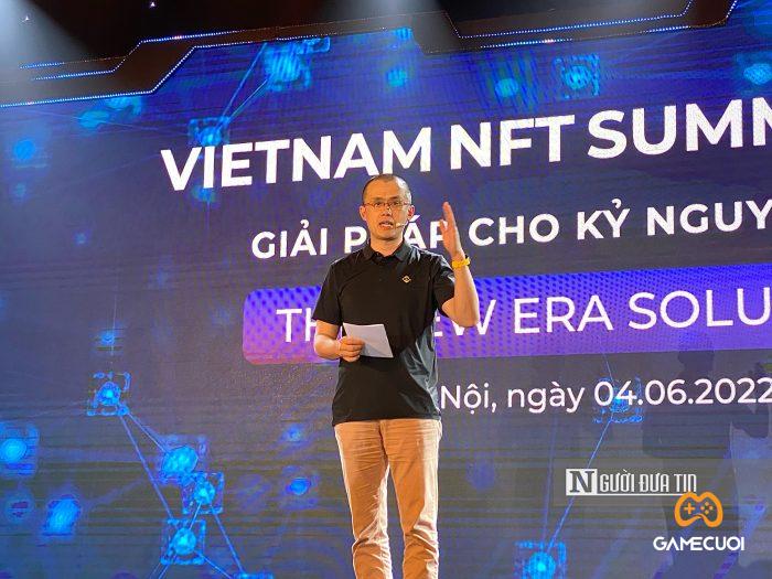 ceo binance cz khang dinh tai vietnam nft summit 2022 viet nam dang tien phong ve blockchain 1 Game Cuối