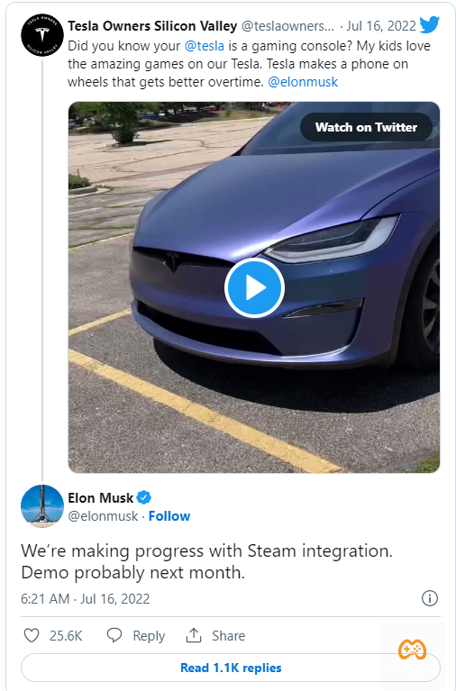 elon musk bat ngo he lo se som tich hop steam len cac mau xe dien tesla 0 Game Cuối