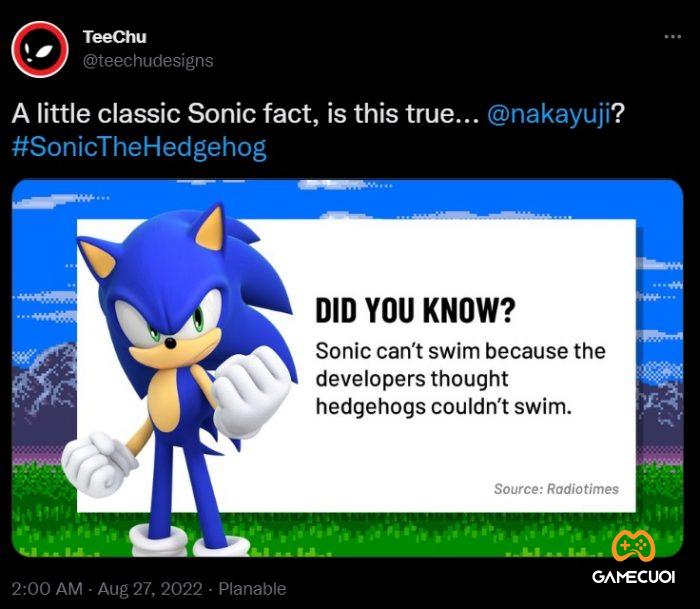 Vi sao Sonic khong biet boi Game Cuối