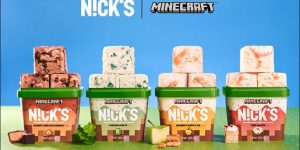 Game thủ sắp được thưởng thức kem… Minecraft 4 vị