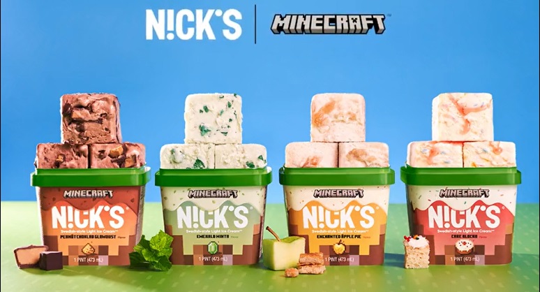 Game thủ sắp được thưởng thức kem… Minecraft 4 vị