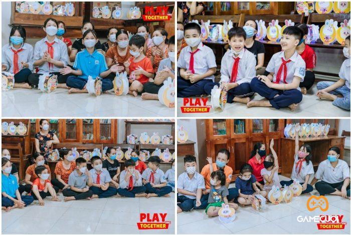 Nụ cười trên môi và niềm vui trong ánh mắt các bé ở Làng SOS Hà Nội trong buổi giao lưu cùng Play Together VNG.