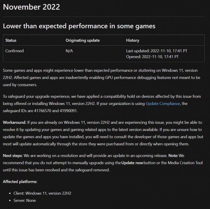 Microsoft xac nhan update moi cua Windows 11 lam giam hieu suat choi game 2 Game Cuối