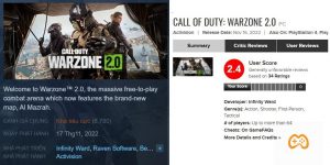 Call of Duty: Warzone 2 bị game thủ chê bai