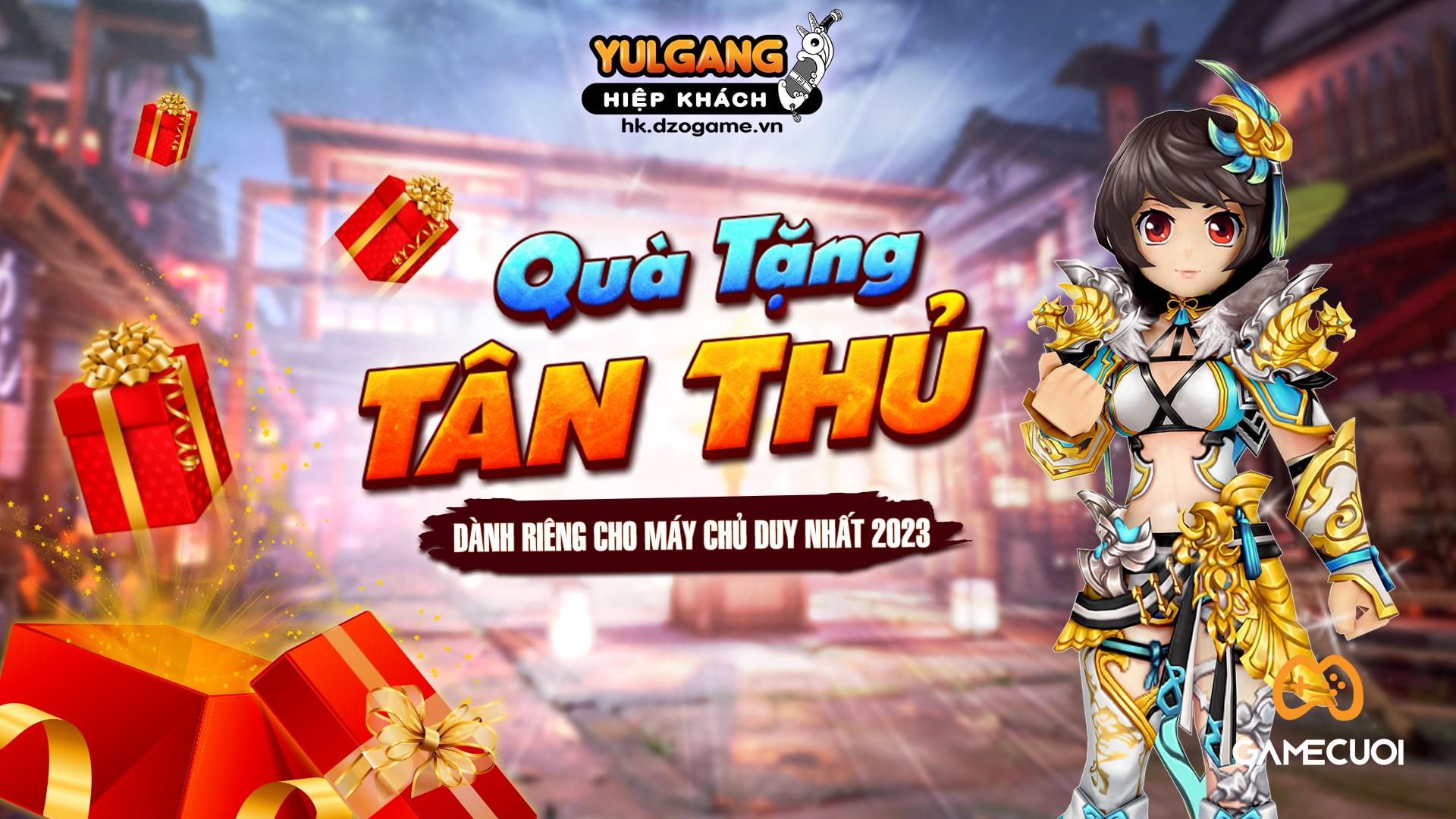 Yulgang Hiệp Khách tặng 100 Giftcode mừng máy chủ mới duy nhất 2023