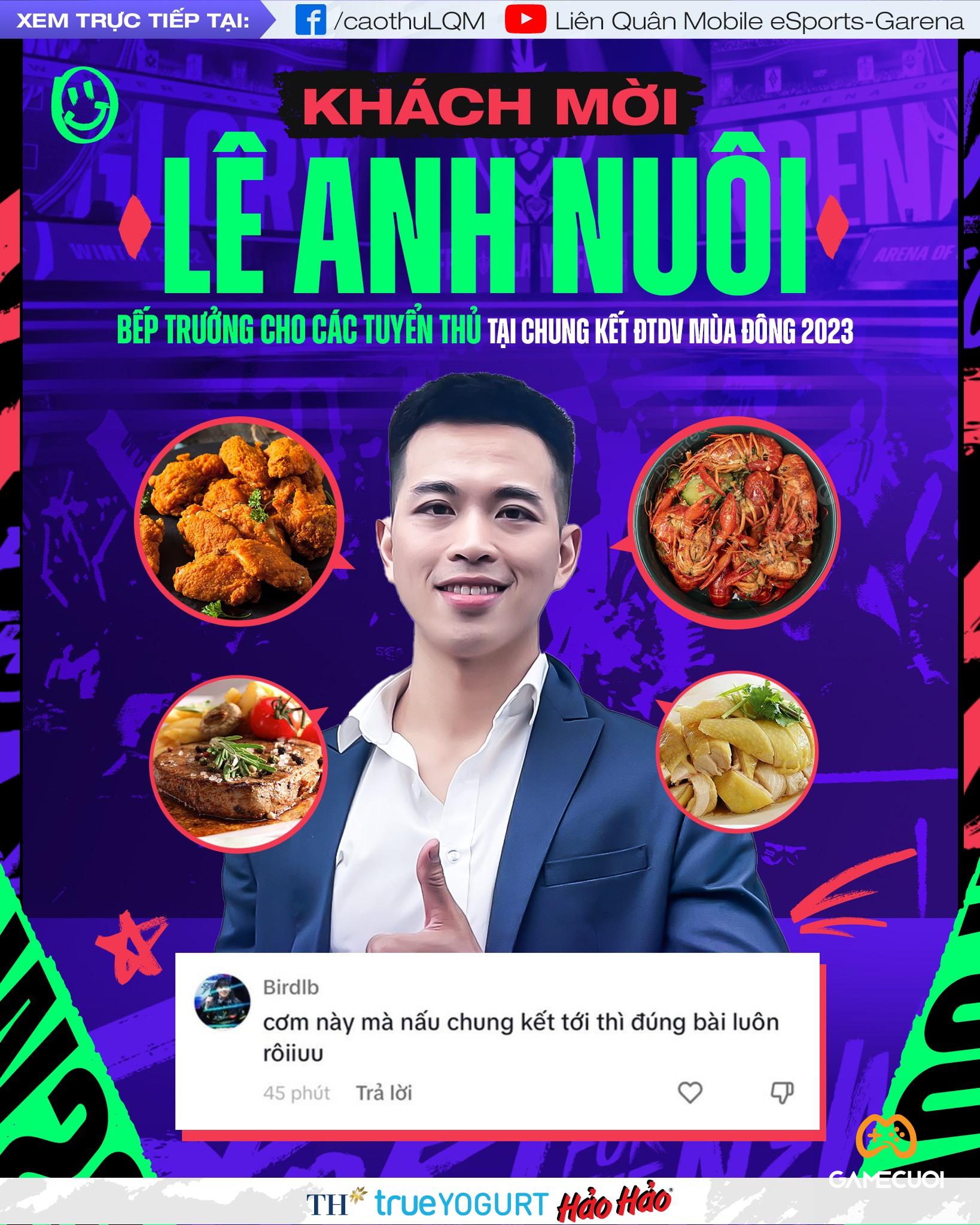 Lê Anh Nuôi – “bếp trưởng” đồng hành cùng các tuyển thủ Liên Quân trong ĐTDV 2023