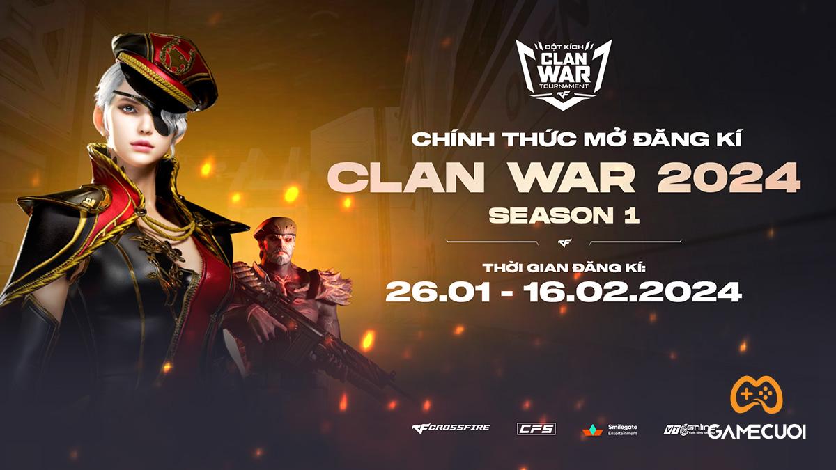 Đột Kích: Clan War 2024 mùa 1 – Cơ hội khởi nghiệp esports cho game thủ đã trở lại!