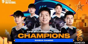 Baisha Gaming tiếp tục thống lĩnh đấu trường Đột Kích quốc tế tại CFS Invitational 2024