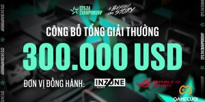 CFS Summer Championship 2024 công bố nhà tài trợ Sony Inzone và Republic of Gamers cùng 7 tỉ đồng tiền thưởng