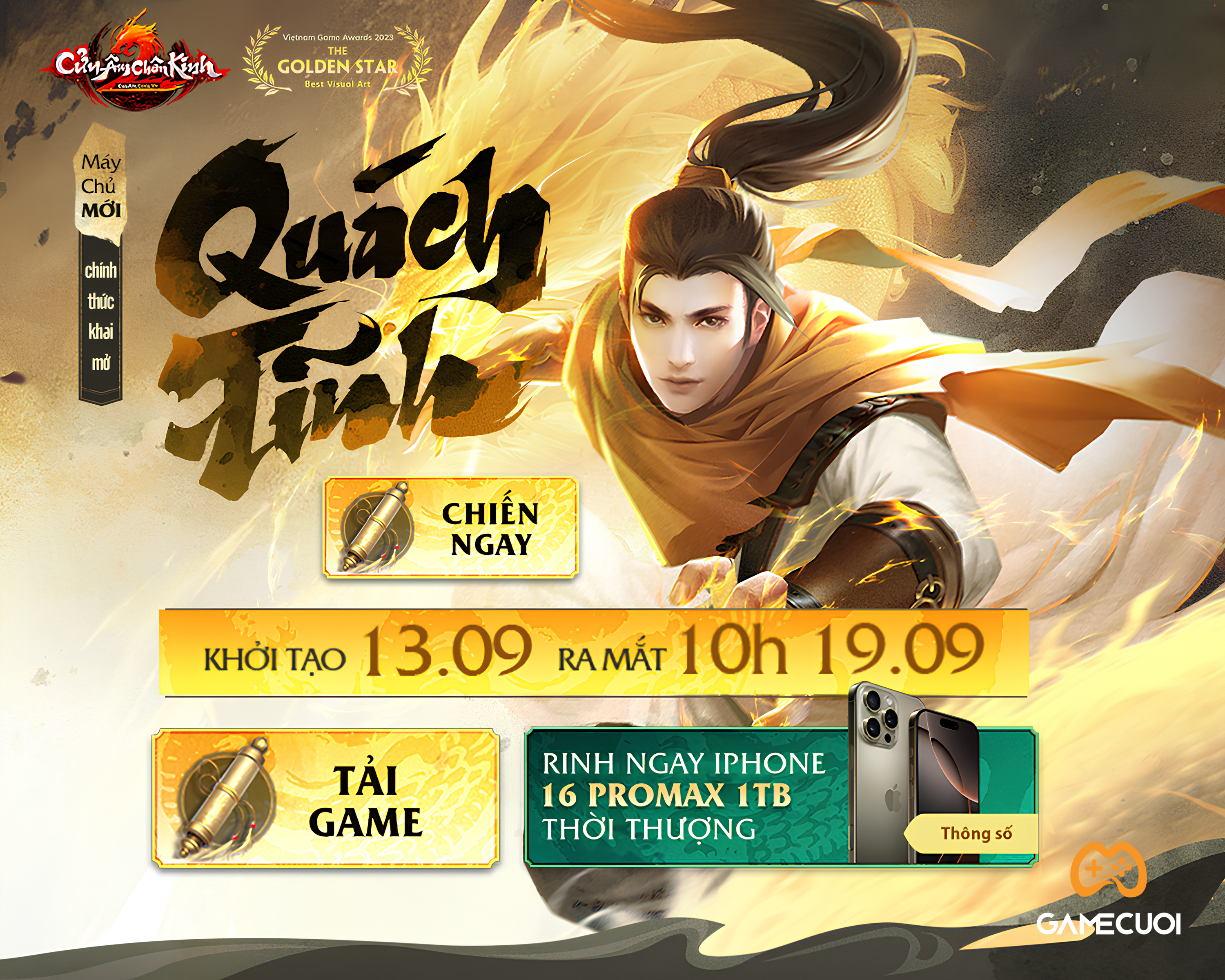 [Gift code] – Cửu Âm Chân Kinh Gosu ra mắt máy chủ mới Quách Tĩnh  vào hôm nay 19/09