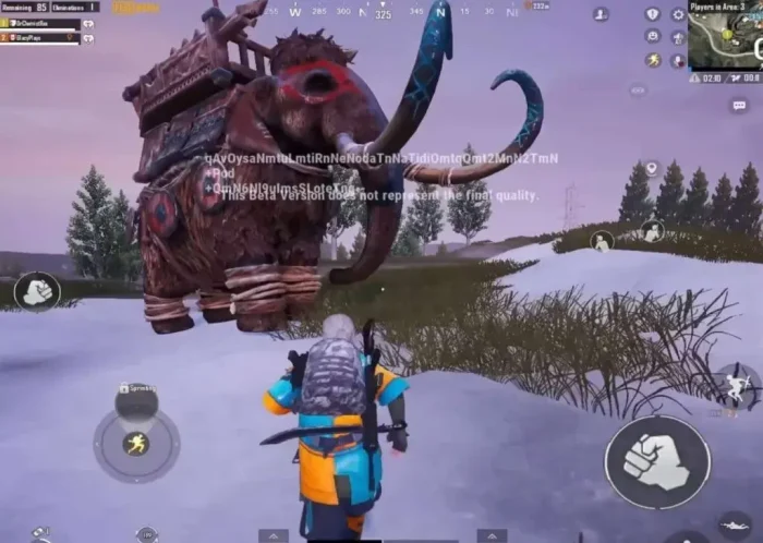 Mammoth in PUBG Mobile version 3.5 beta update Game Cuối