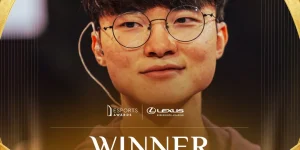 Faker được trao giải “player of the year”tại Esports Awards 2024