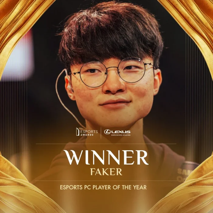 faker wins esports pc player of the year at esports awards v0 oikhd9rpid2e1 Game Cuối