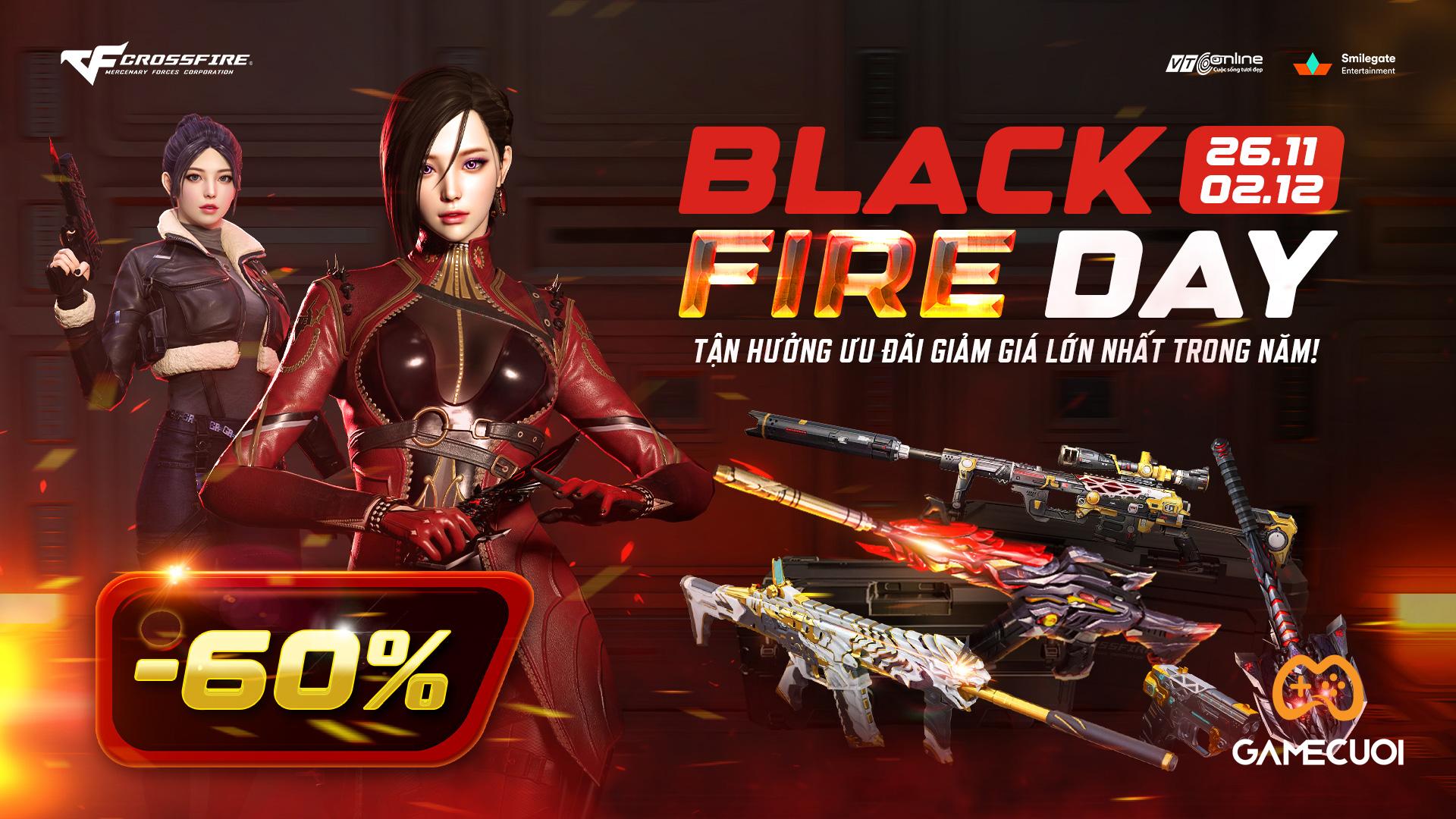 Đột Kích đón chào “Black Fire Day” với đợt giảm giá 60% toàn diện