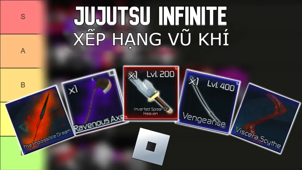 Roblox – Top vũ khí trong Jujutsu Infinite