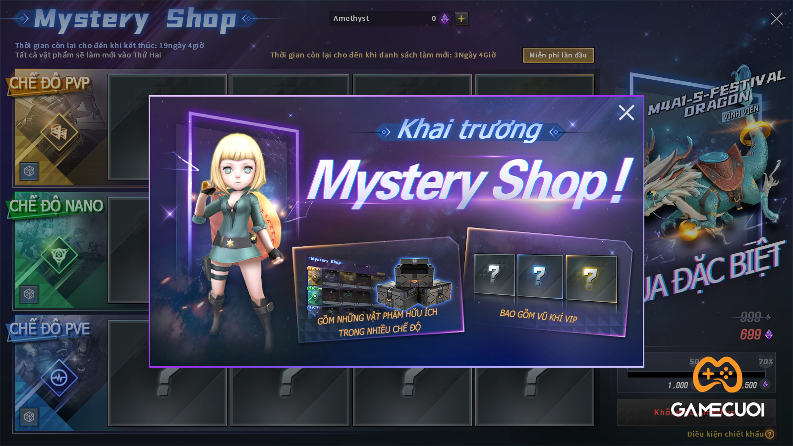 Có gì hấp dẫn trong Shop Kì Bí – Mystery Shop của Đột Kích?